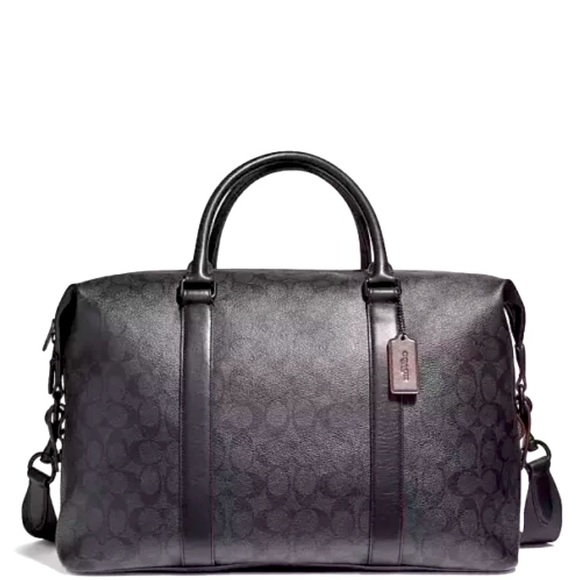 COACH DUFFLE VOYAGER BAG SHADOW SIGNATURE CANVAS - Picture 1 of 4